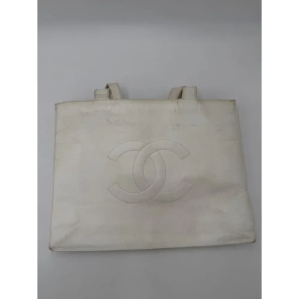 Chanel Tote Bag Caviar White